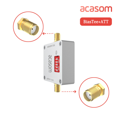 Dijital RF Attenuator Düzenlenebilir 0-4Ghz 1-16dB Güç kaynağı ile Sekiz Kazanç Bias Tees