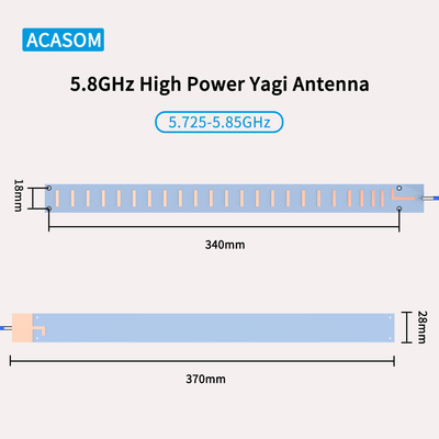 Yüksek Performanslı 5850MHz Yüksek Kazançlı FPV Yönsel Anten kolay Kurulum