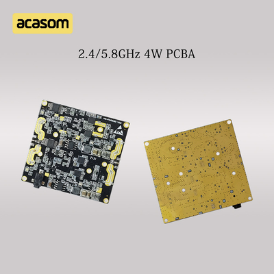 Çift Bant 5.8GHz ve 2.4GHz RF Sinyal Güçlendirici 4W 36dBm DC 12V için PCBA Kartı