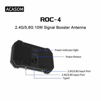 10W RF Alıcı 8000mAh Çift Bantlı Drone Sinyal Genişletici Dji UAV Güçlendirici