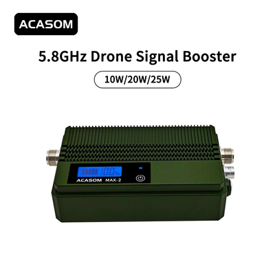 Alüminyum Kabuk 5.8 Ghz Booster Drone Sinyal Güçlendirici 22V Siyah Renk