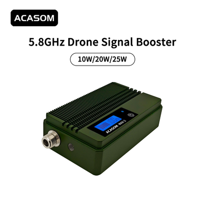 Alüminyum Kabuk 5.8 Ghz Booster Drone Sinyal Güçlendirici 22V Siyah Renk