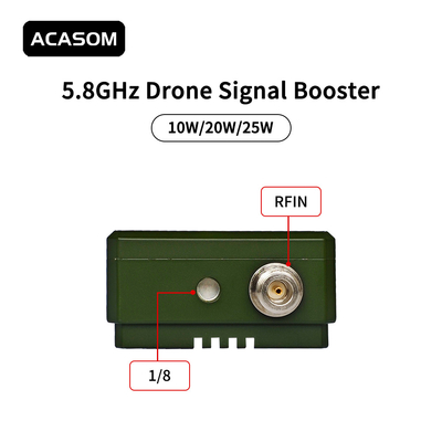 Alüminyum Kabuk 5.8 Ghz Booster Drone Sinyal Güçlendirici 22V Siyah Renk