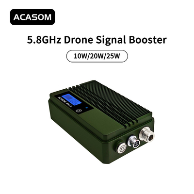 Alüminyum Kabuk 5.8 Ghz Booster Drone Sinyal Güçlendirici 22V Siyah Renk