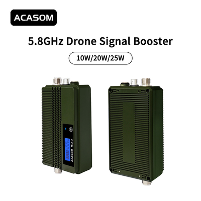 Alüminyum Kabuk 5.8 Ghz Booster Drone Sinyal Güçlendirici 22V Siyah Renk