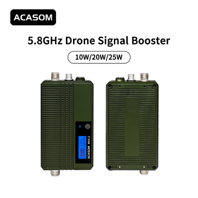 Alüminyum Kabuk 5.8 Ghz Booster Drone Sinyal Güçlendirici 22V Siyah Renk
