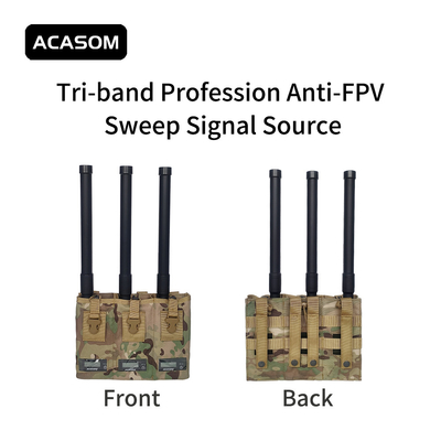 2350MHz-2550MHz 50 Watt taşınabilir Drone Jammer RF Yüksek Güçlü Sinyal Kaynağı